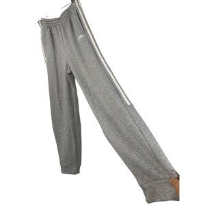 Adidas Gray Joggers Elastic Waist Side Pockets Stripes Size S 8872 Track Pants
